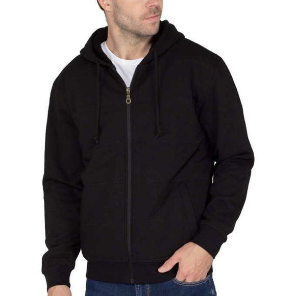 BC Clothing Other - BC Clothing Men's Black Quilted Plush Lined Hoodie